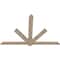 Ekena Millwork Kennewick Smooth Timber Gable Bracket, Douglas Fir, 84"W x 56"H x 1 1/2"D x 5 1/2"F, 16/12 Pitch GBW084X56X0206KEN00SDF - alternate 4